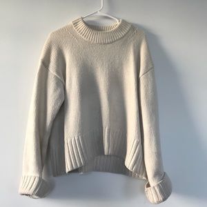 Wool Cashmere Square Crew